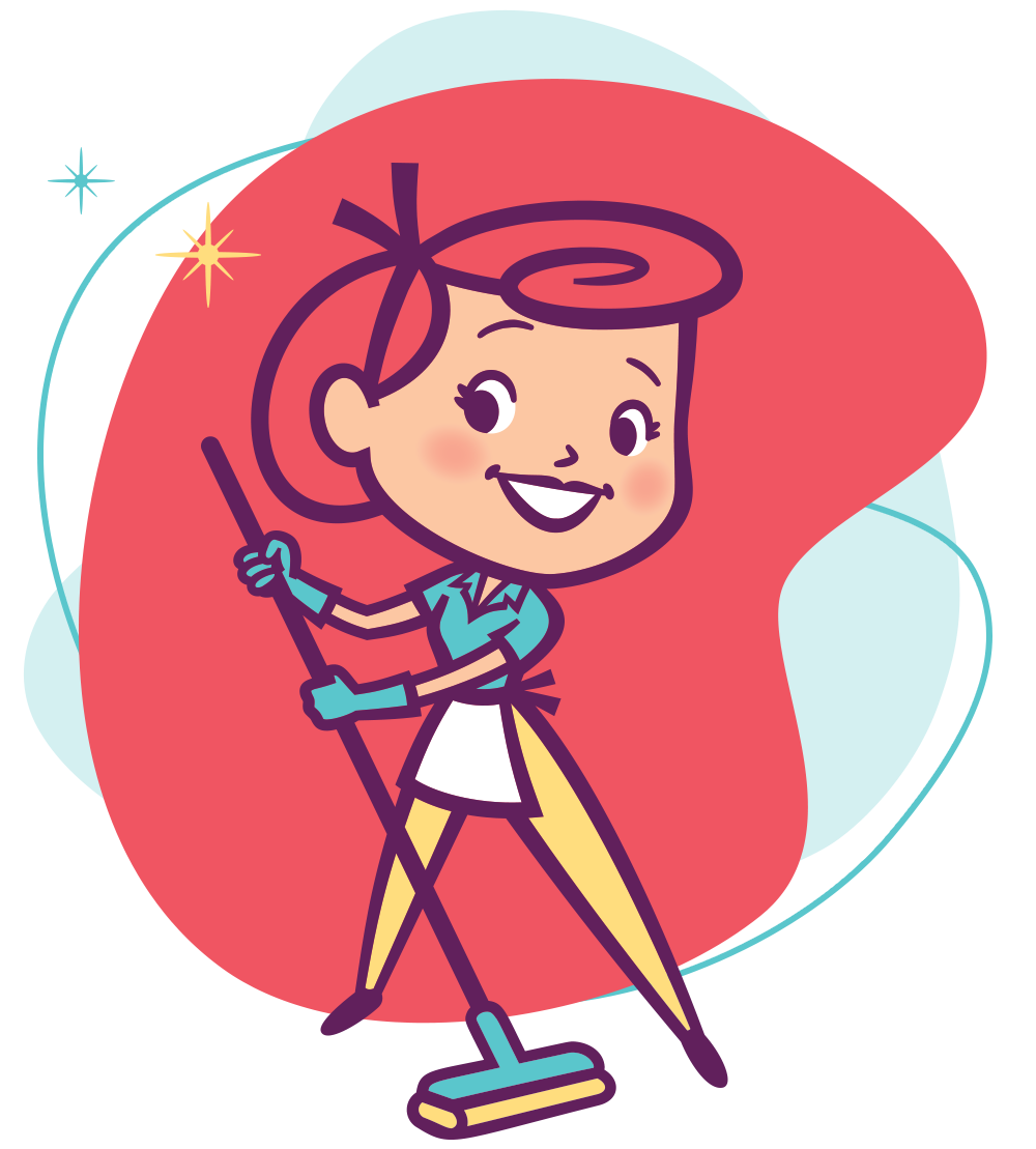The Belle Home Housecleaning mascot