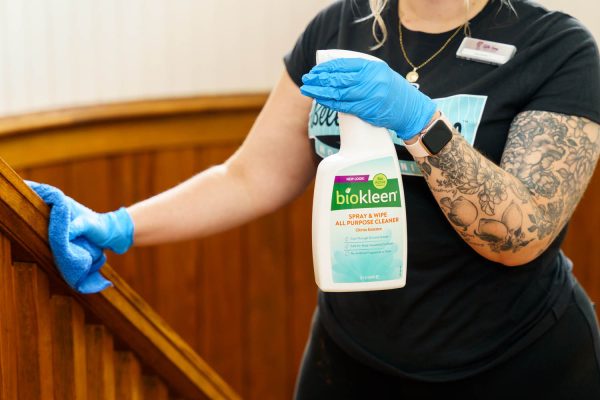 Belle Home maid cleaning a home
